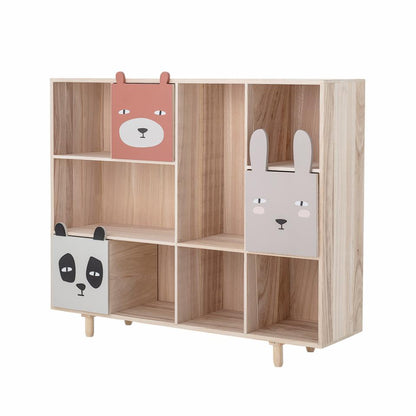 Calle Bookcase w/Drawers - Nature / Paulownia