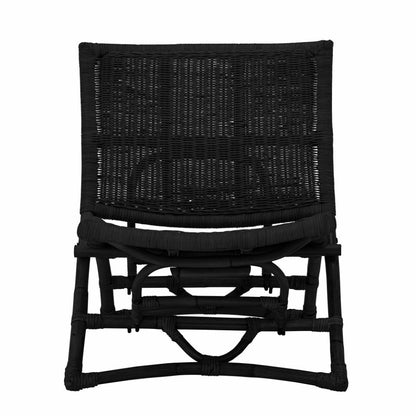 Baz Lounge Chair - Black / Rattan