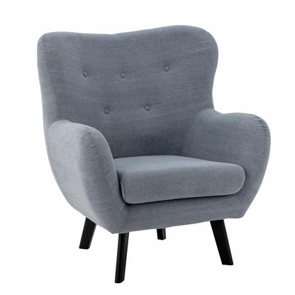 Beau Lounge Chair - Grey / Cotton