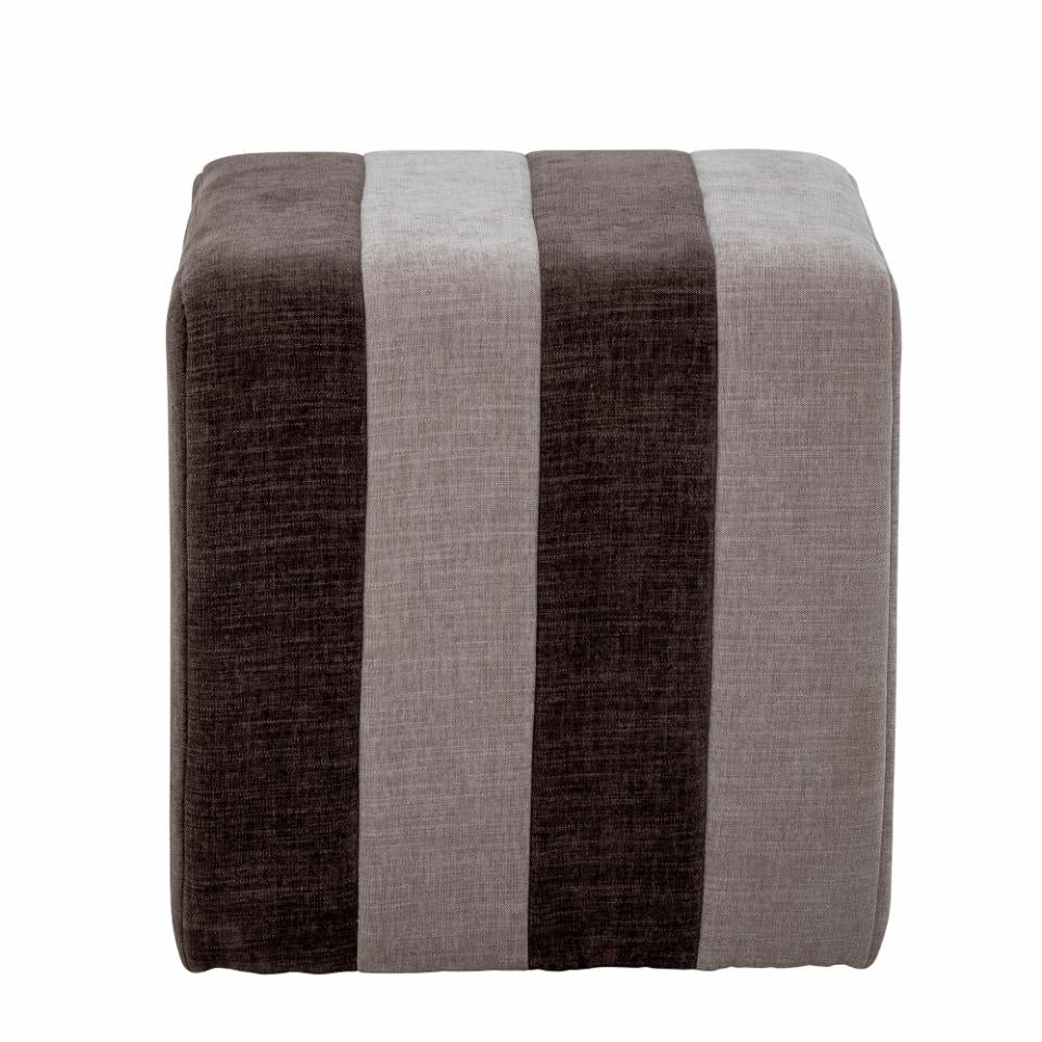 Flint Pouf - Brown/Grey