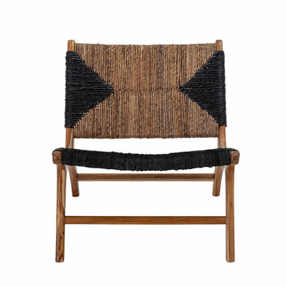 Grant Lounge Chair - Black / Teak