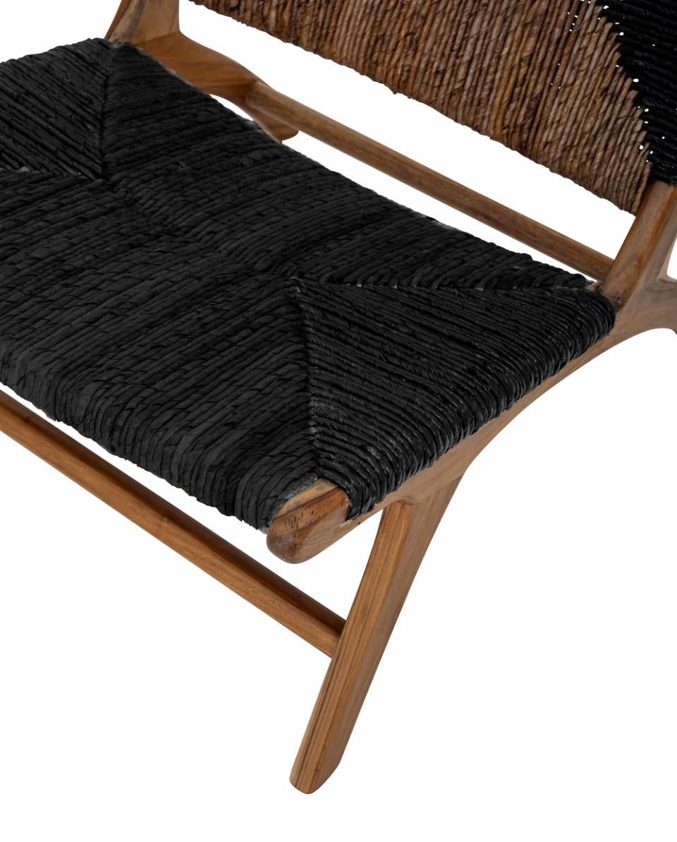 Grant Lounge Chair - Black / Teak