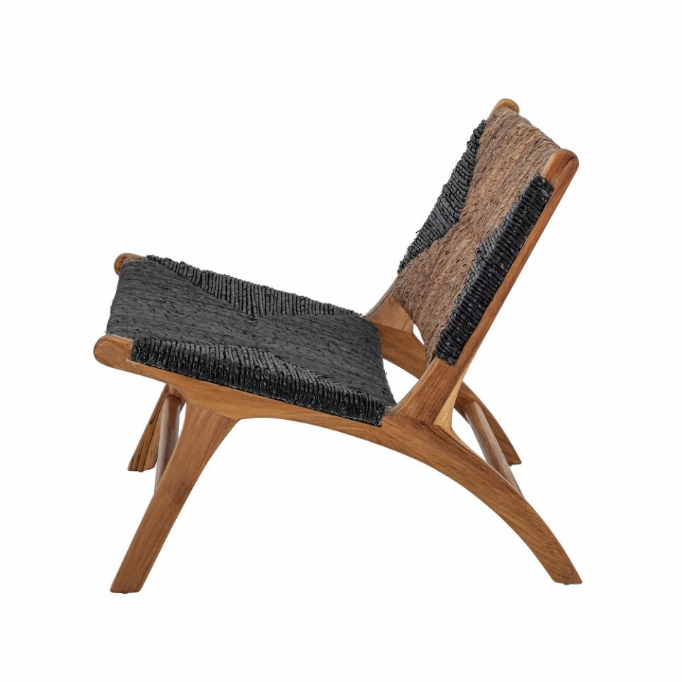 Grant Lounge Chair - Black / Teak