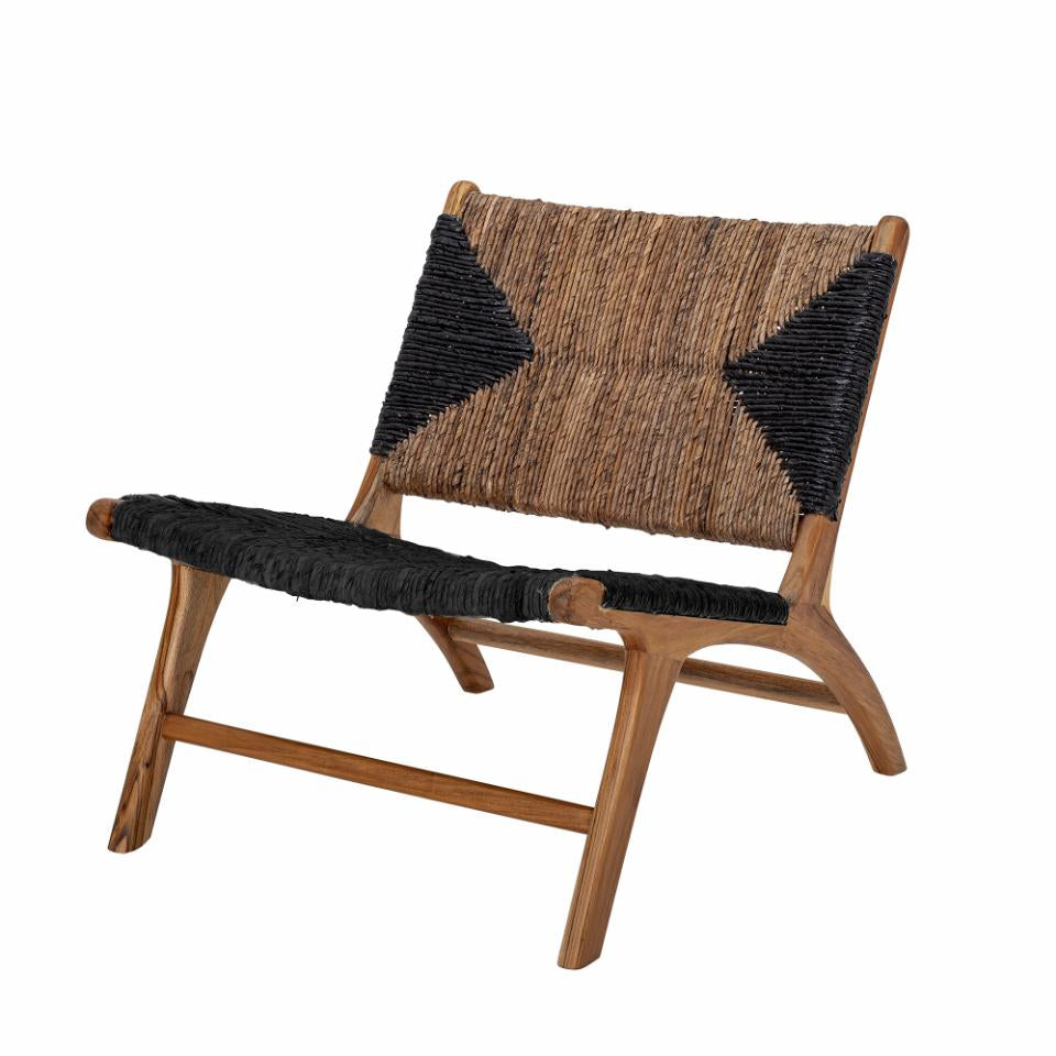 Grant Lounge Chair - Black / Teak