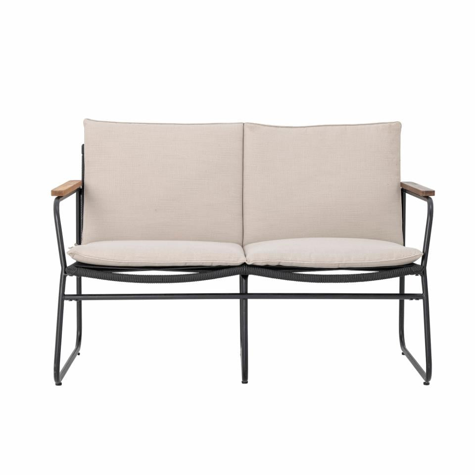 Hampton Sofa - Black / Metal