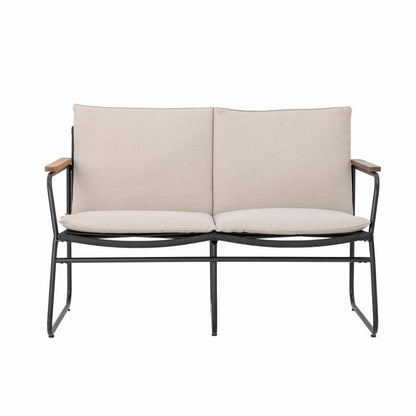 Hampton Sofa - Black / Metal