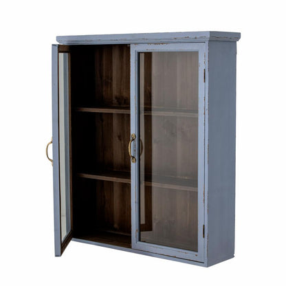 Hazem Cabinet - Blue / Firwood