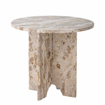 Jasmia Side Table - Brown / Marble