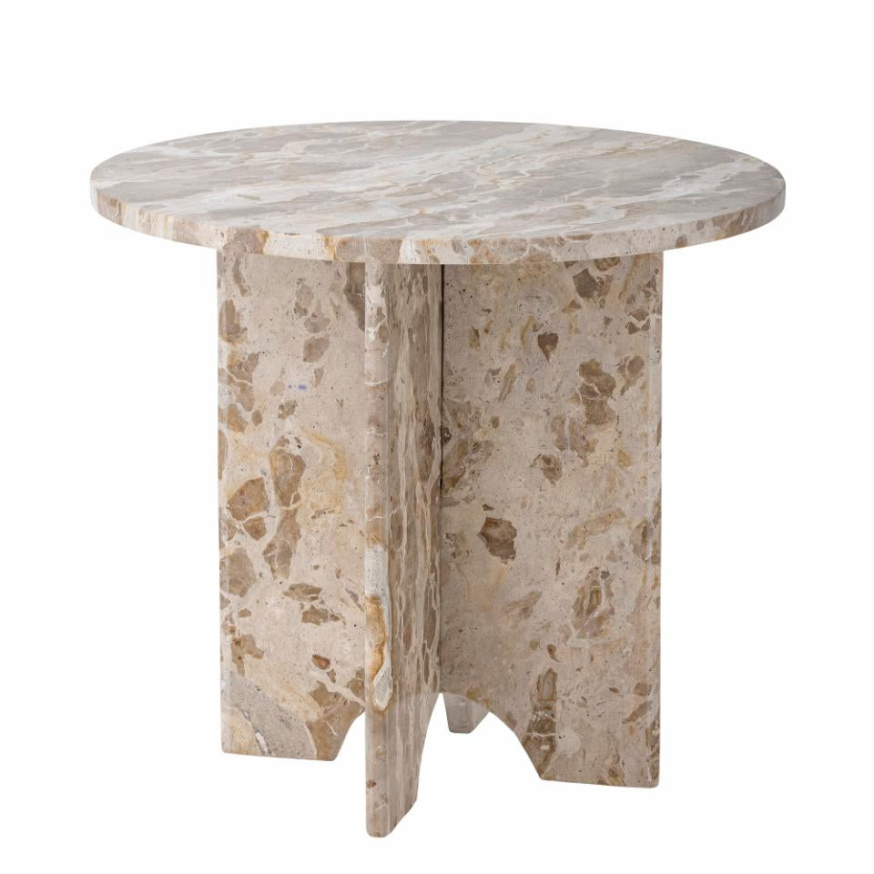 Jasmia Side Table - Brown / Marble