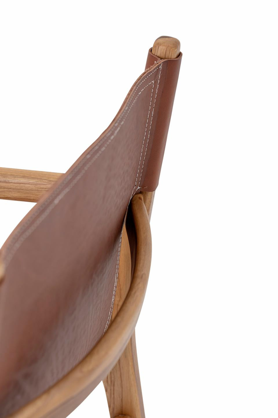 Ollie Lounge Chair - Brown / Leather