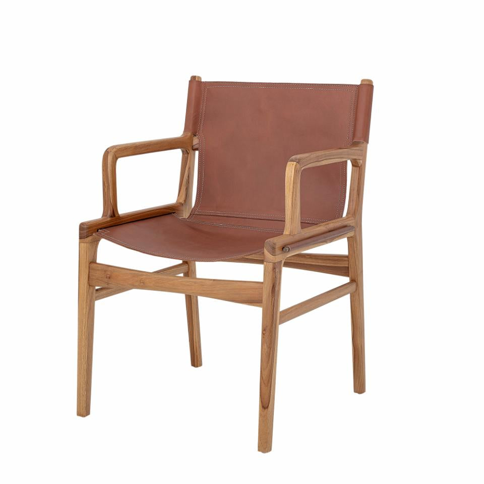 Ollie Lounge Chair - Brown / Leather