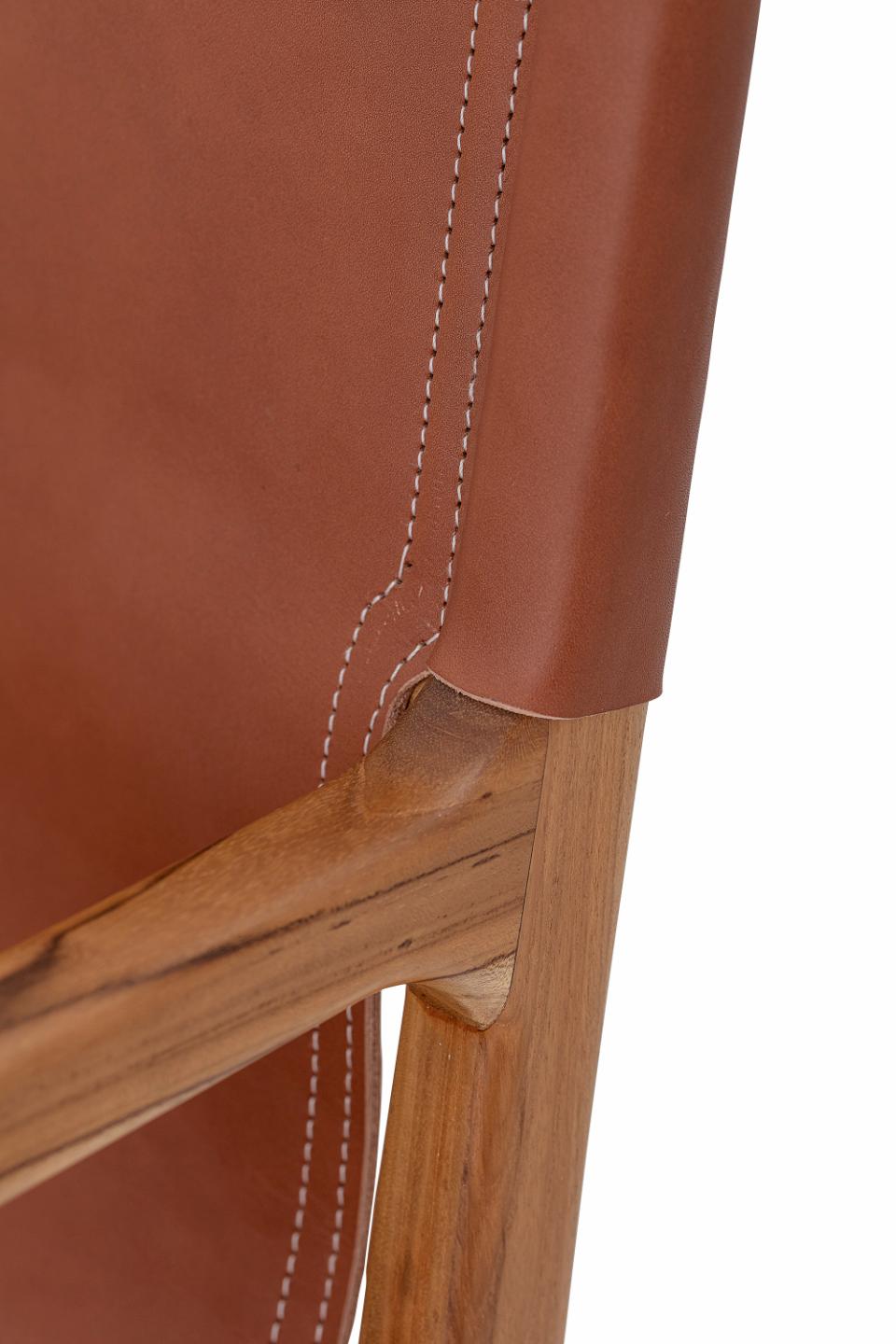 Ollie Lounge Chair - Brown / Leather