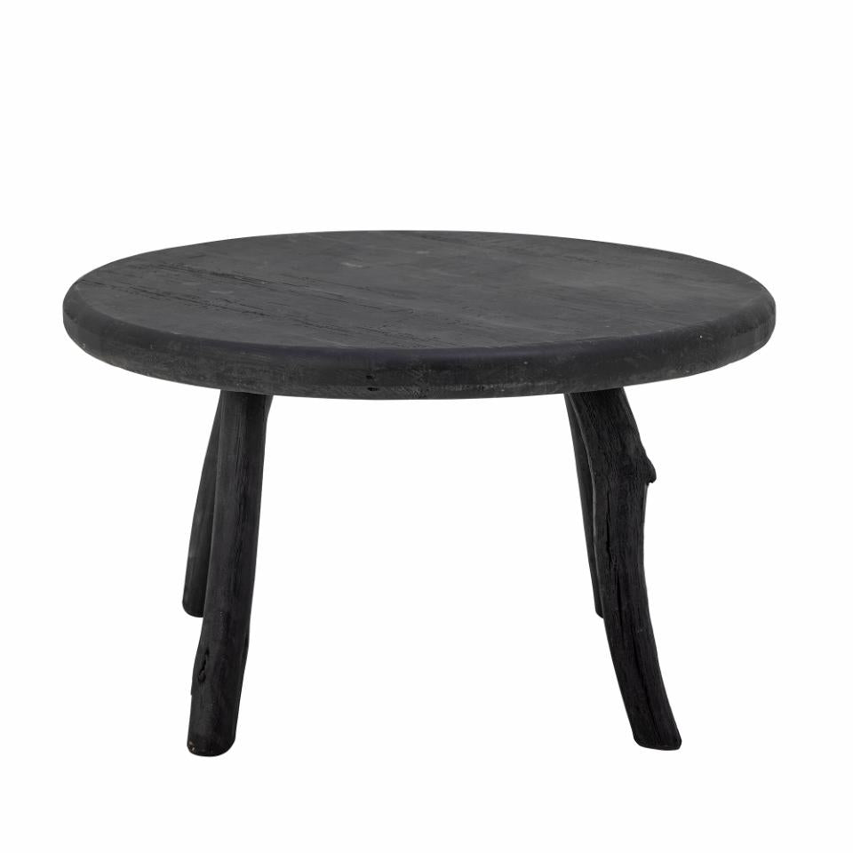 Mesa de centro Milos - Negro / Madera recuperada