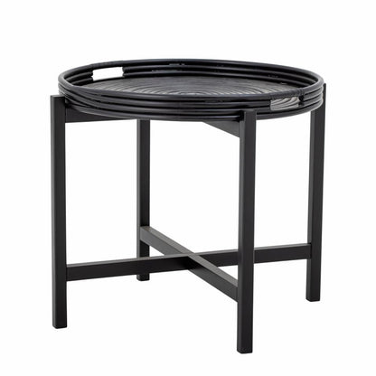 Milli Tray/Side Table - Black / Rattan