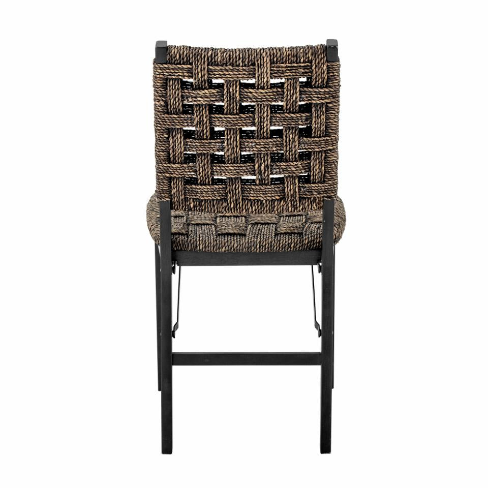 Manel Dining Chair 2pcs - Brown / Water Hyacinth