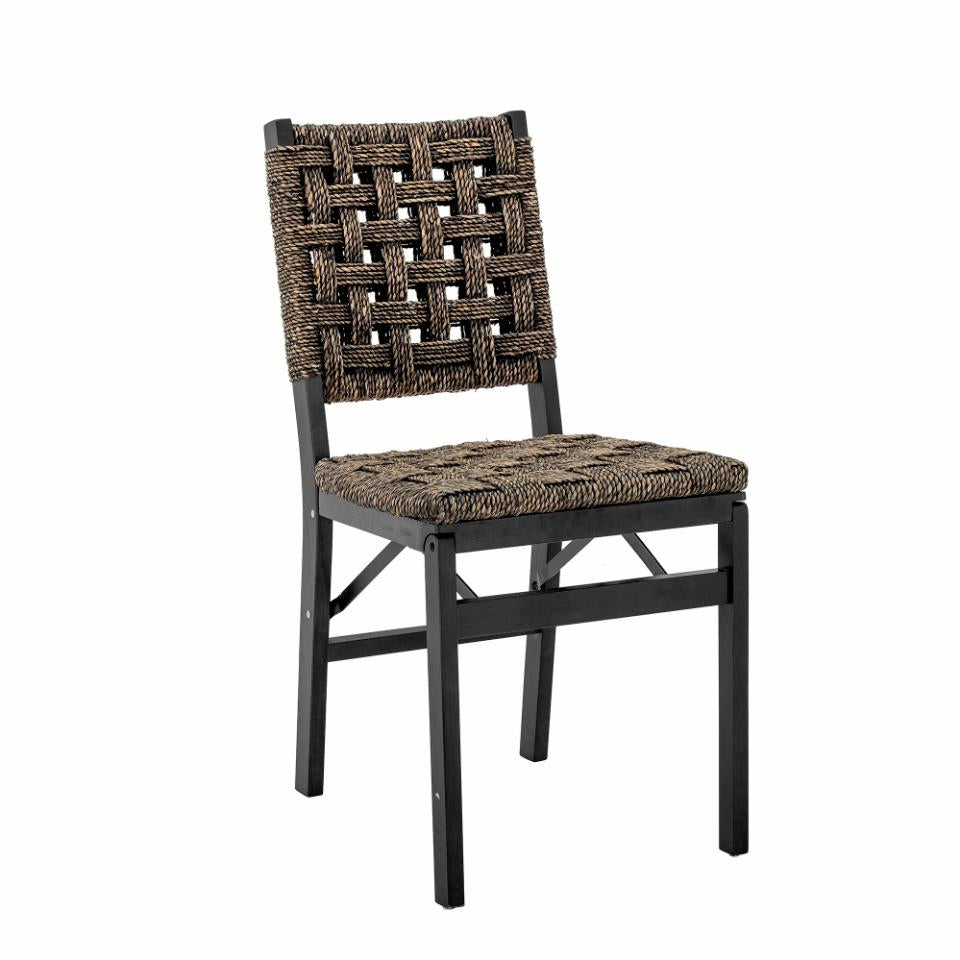 Manel Dining Chair 2pcs - Brown / Water Hyacinth