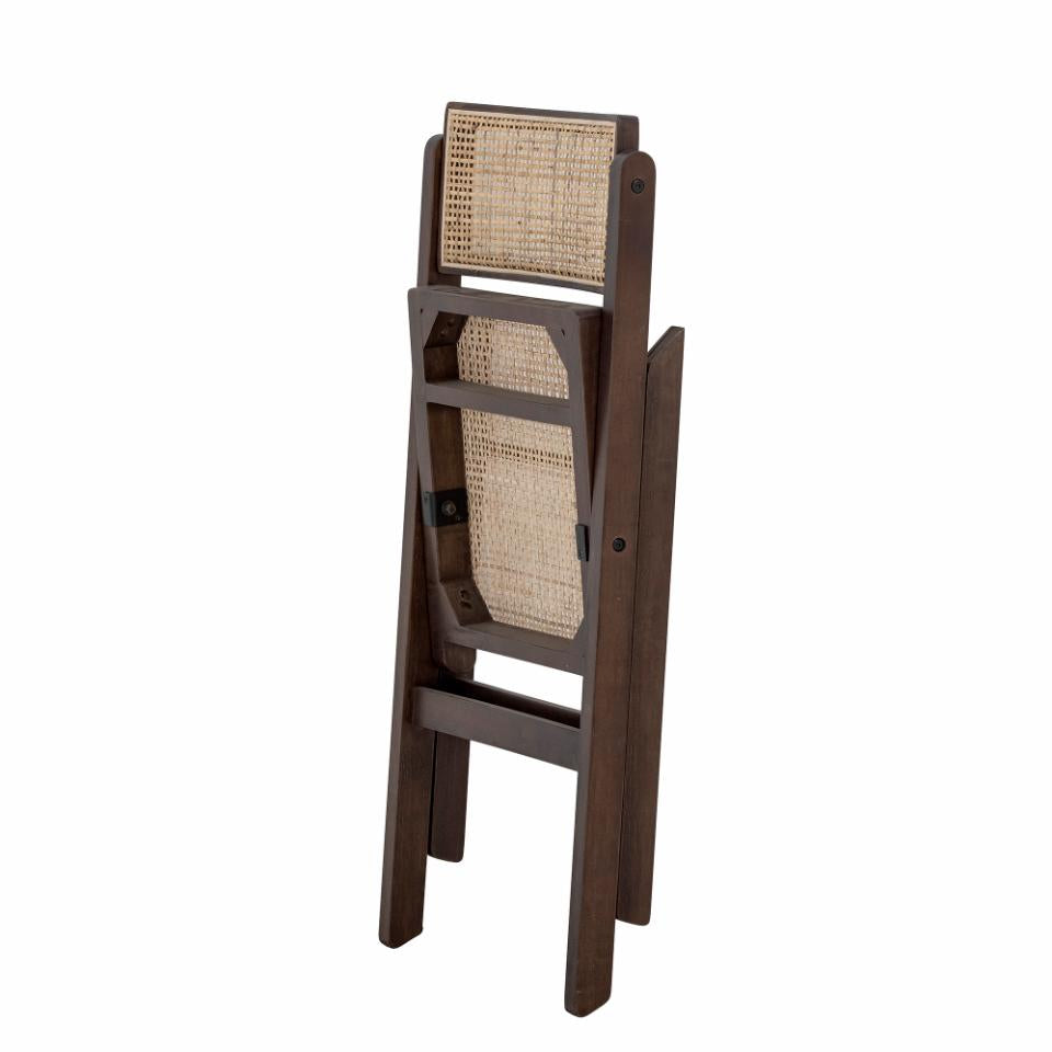 Loupe Dining Chair - Brown / Rubberwood