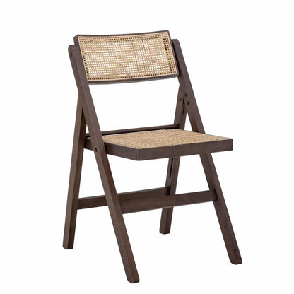 Loupe Dining Chair - Brown / Rubberwood