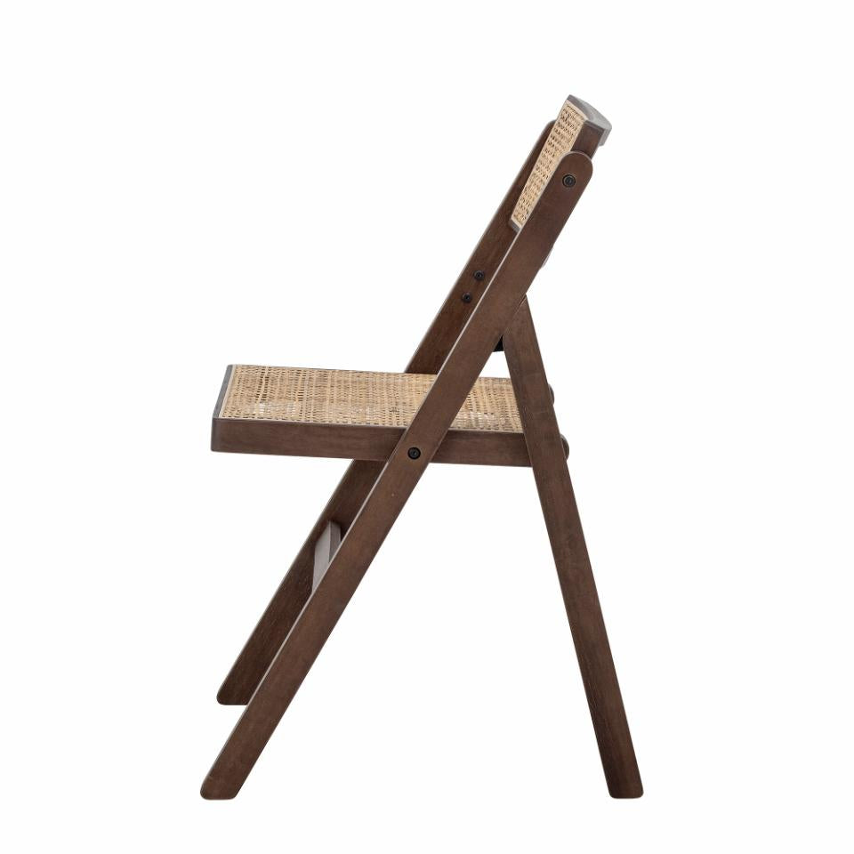 Loupe Dining Chair - Brown / Rubberwood