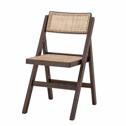 Loupe Dining Chair - Brown / Rubberwood