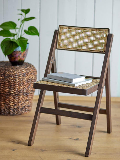 Loupe Dining Chair - Brown / Rubberwood