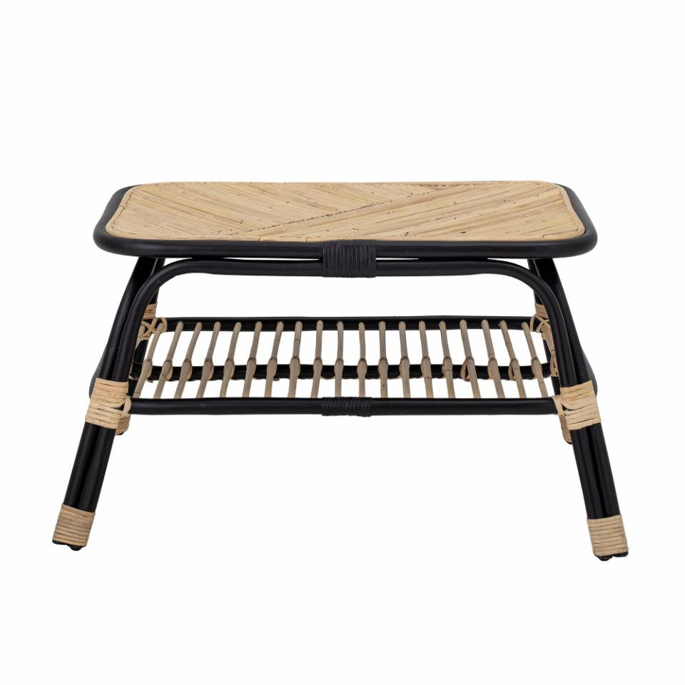 Loue Side Table - Nature/Black / Rattan