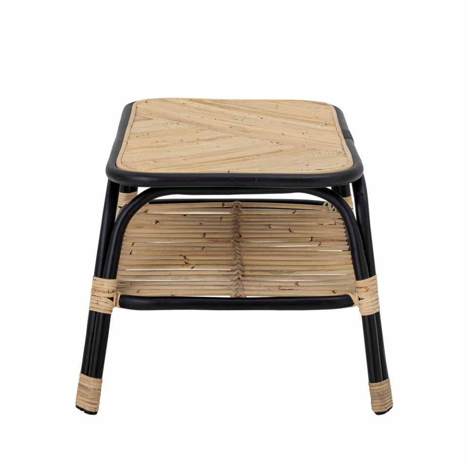 Loue Side Table - Nature/Black / Rattan