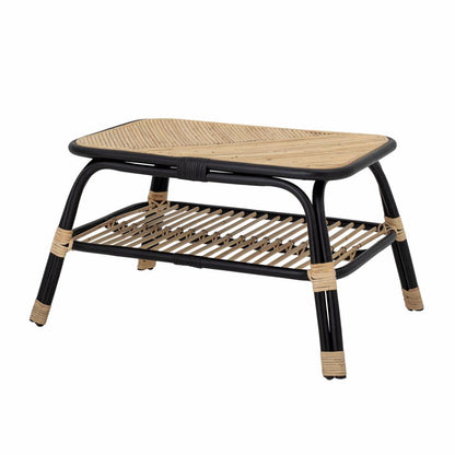 Loue Side Table - Nature/Black / Rattan