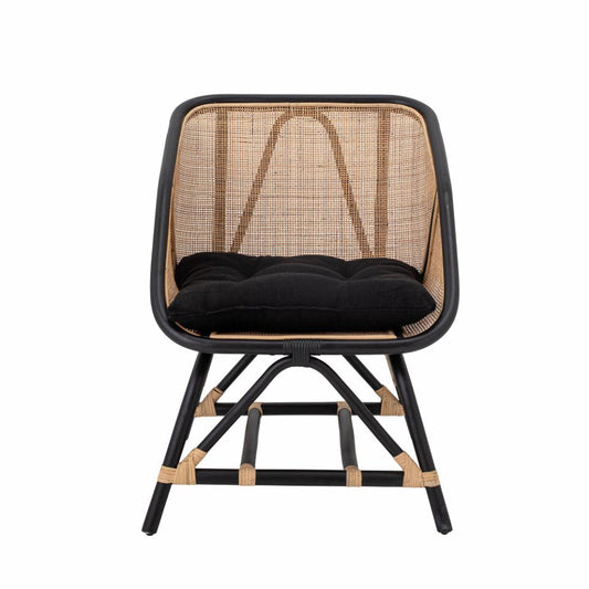 Loue Lounge Chair - Black / Rattan