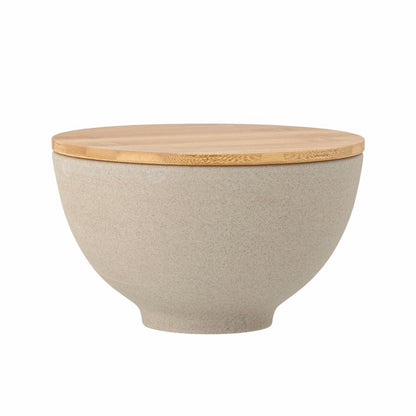 Lee Bowl w/Lid Ø19,5 cm - Set of 2 - Nature