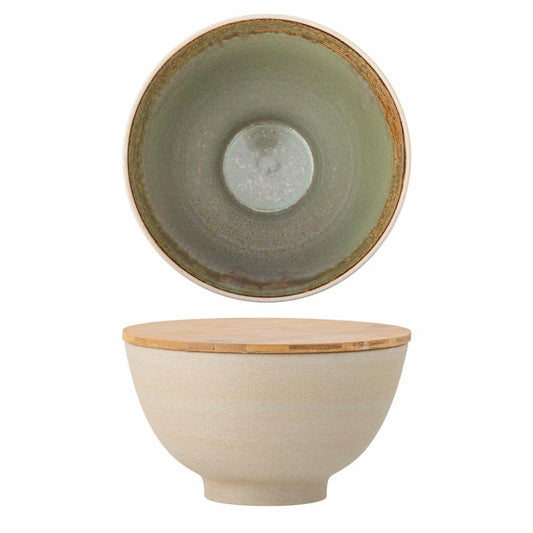Lee Bowl w/Lid Ø25 cm - Set of 2 - Nature