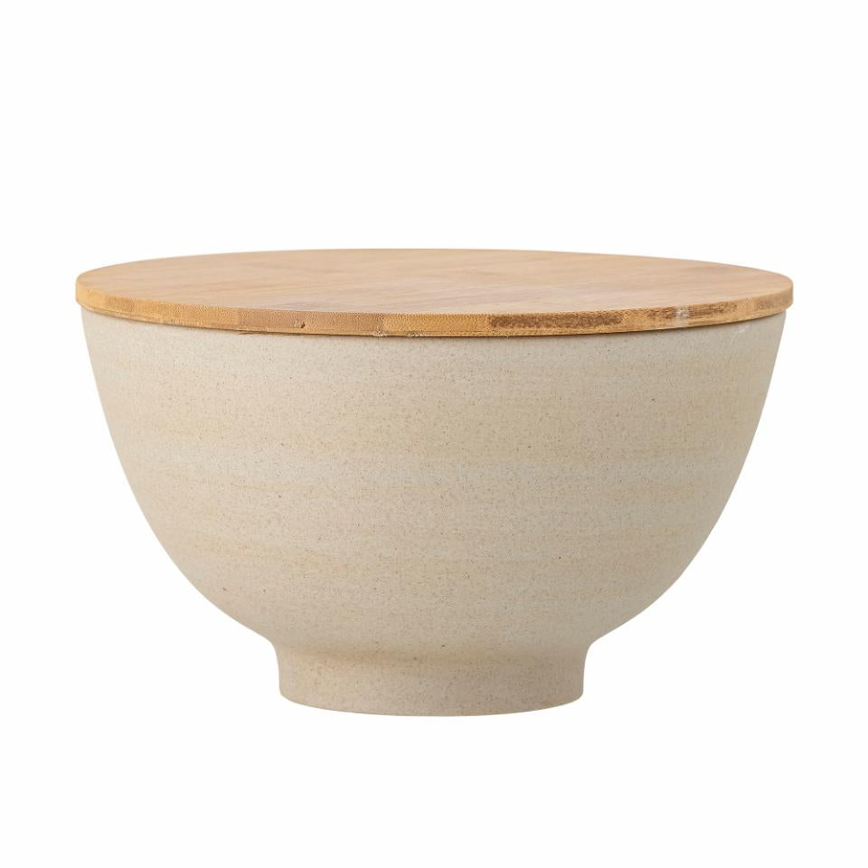 Lee Bowl w/Lid Ø25 cm - Set of 2 - Nature