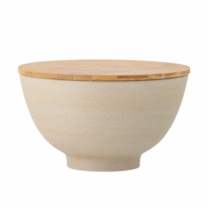 Lee Bowl w/Lid Ø25 cm - Set of 2 - Nature