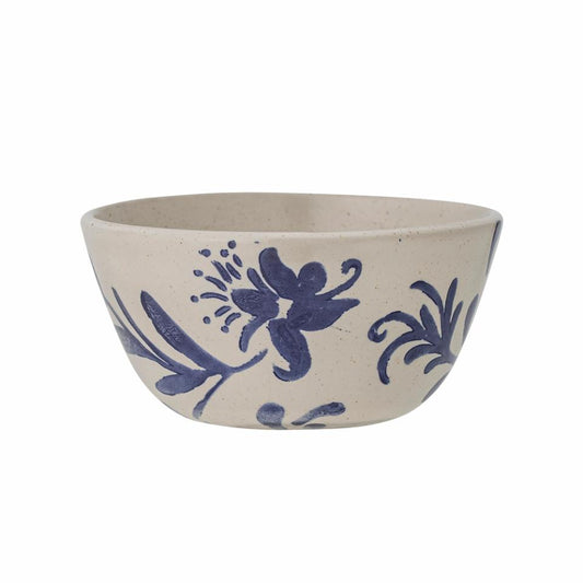 Petunia Bowl Ø12 cm - Set of 4 - White/Blue