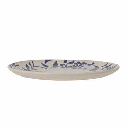 Petunia Plate Ø24 cm - Set of 4 - White/Blue