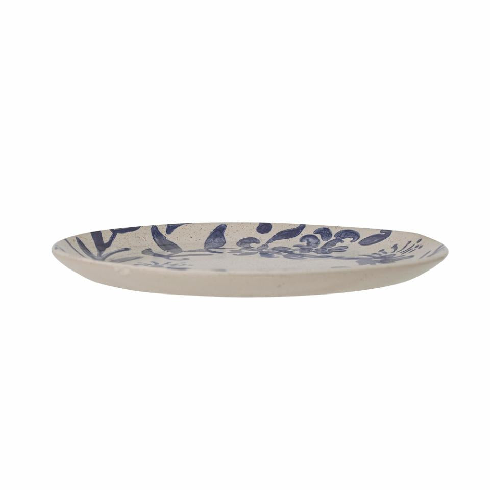 Petunia Plate Ø19 cm - Set of 4 - White/Blue