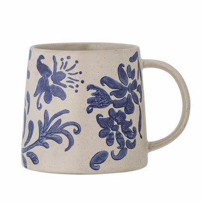 Petunia Mug 450 ml - Set of 4 - White/Blue