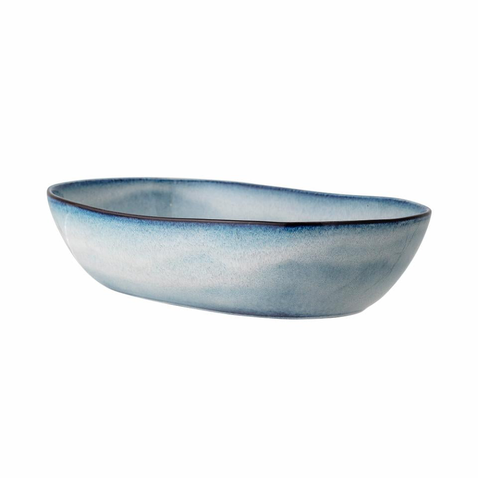 Sandrine Plate 32x20 cm - Set of 4 - Blue