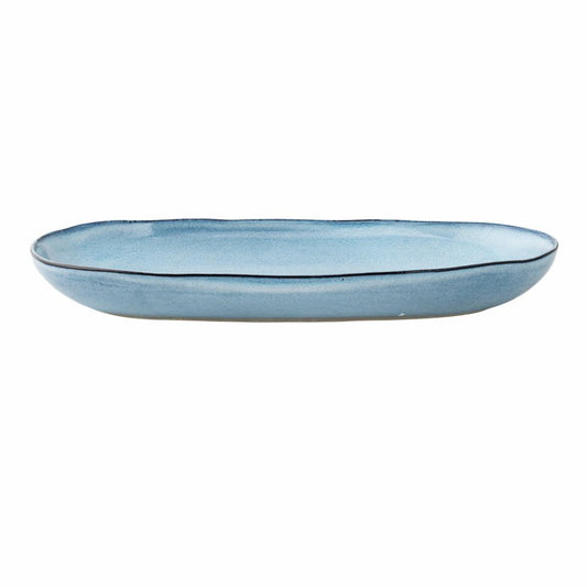 Sandrine Plate 34x16 cm - Set of 4 - Blue