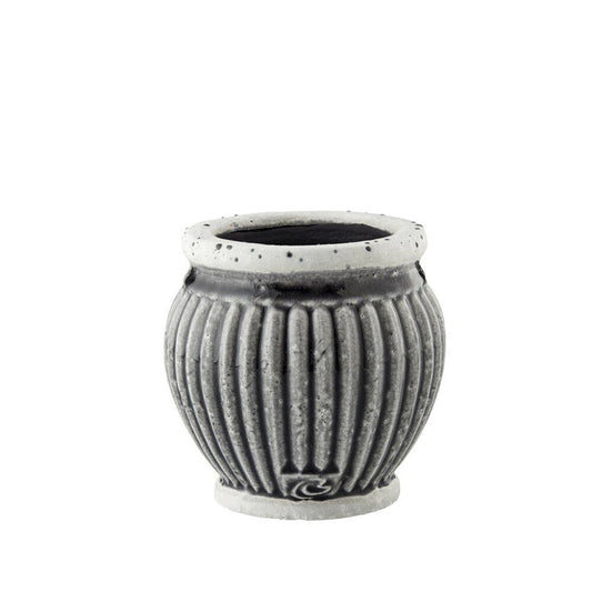 Catinia flower pot H13,5 cm - dark grey