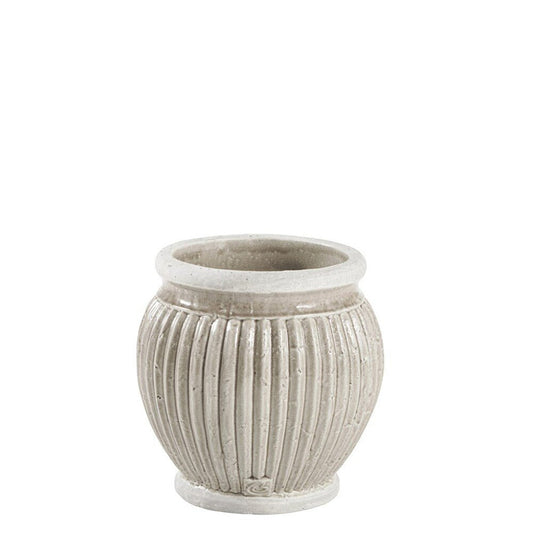 Catinia flower pot H13,5 cm - silver grey