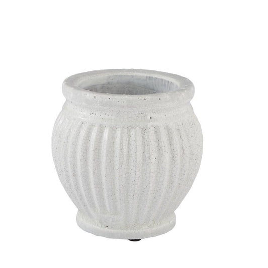 Catinia flower pot H16 cm - white