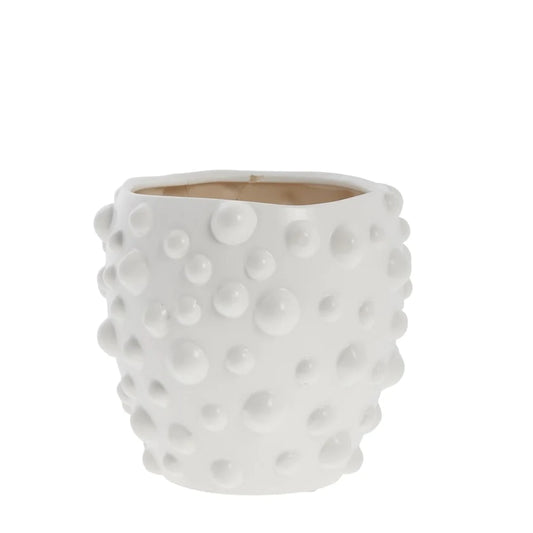 Doelle flower pot H16,5 cm - white