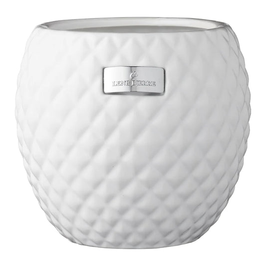 Rosabelle flower pot H15 cm - white