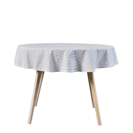 Olivia tablecloth Ø140 cm - sand striped