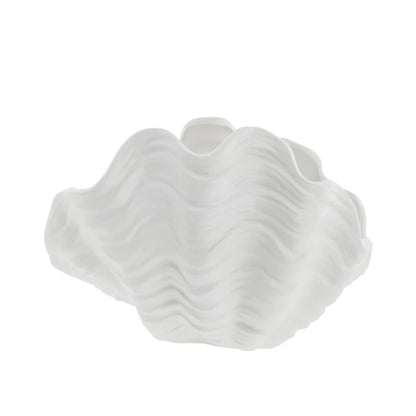 Sheline seashell bowl 26x19,5 cm - white