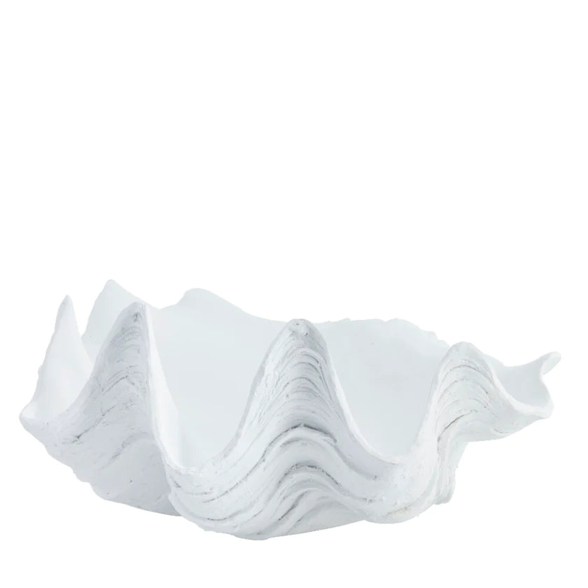 Shella decoration 39x18,5 cm - white