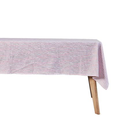 Olivia tablecloth 220x140 cm - red/white striped