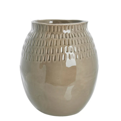 Talia vase H29,5 cm - linen