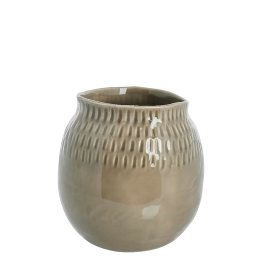 Talia vase H23 cm - linen